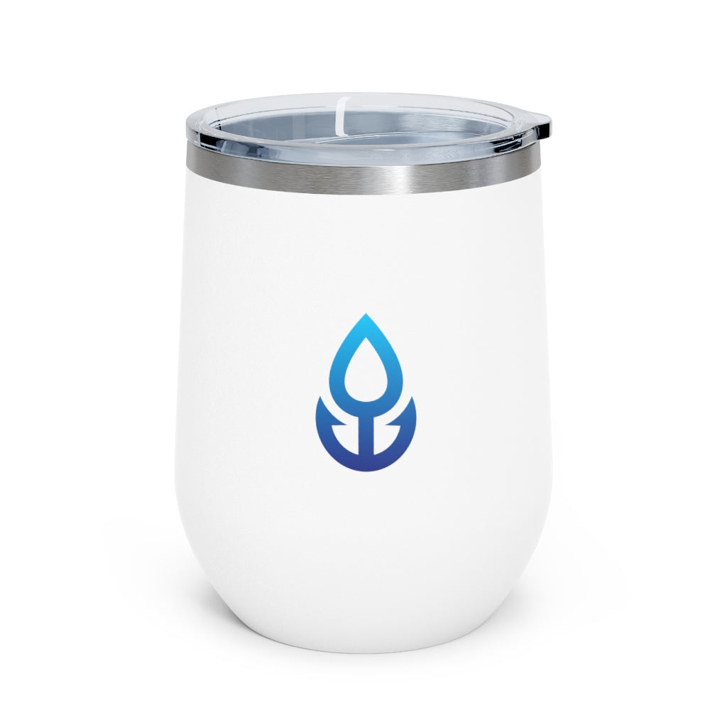 Blue Icon Wine Tumbler