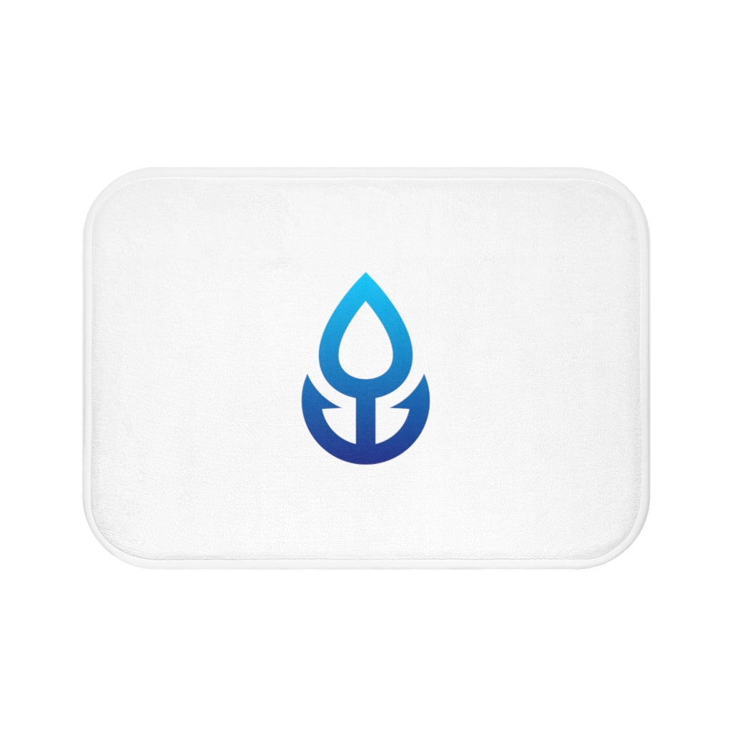 Blue Icon Bath Mat