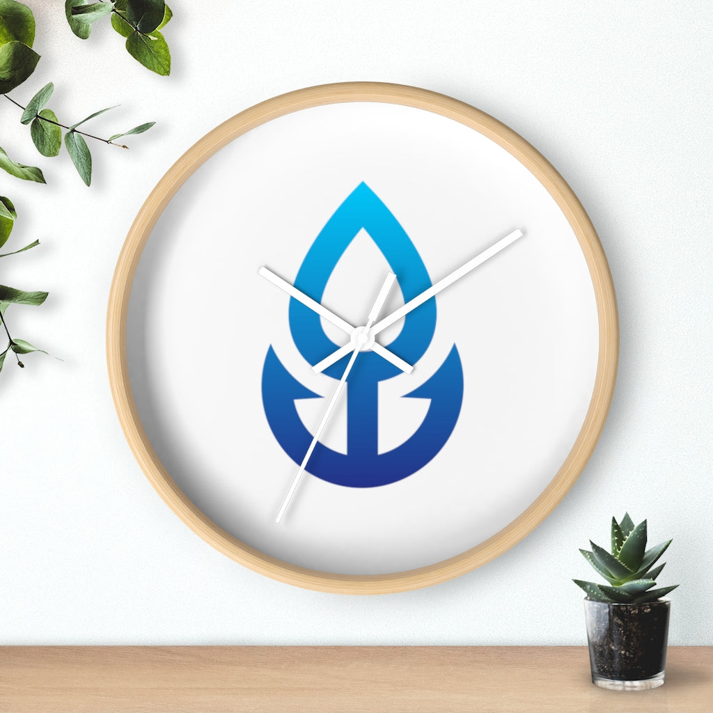 Blue Icon Wall clock
