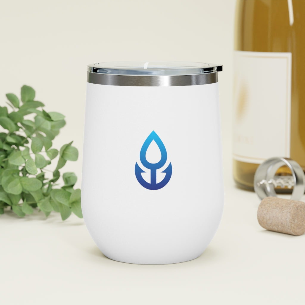 Blue Icon Wine Tumbler