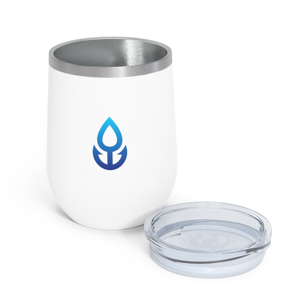 Blue Icon Wine Tumbler