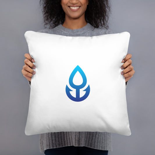 Blue Icon Basic Pillow