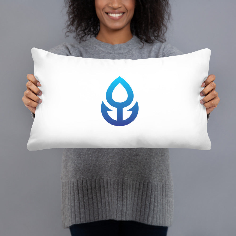 Blue Icon Basic Pillow