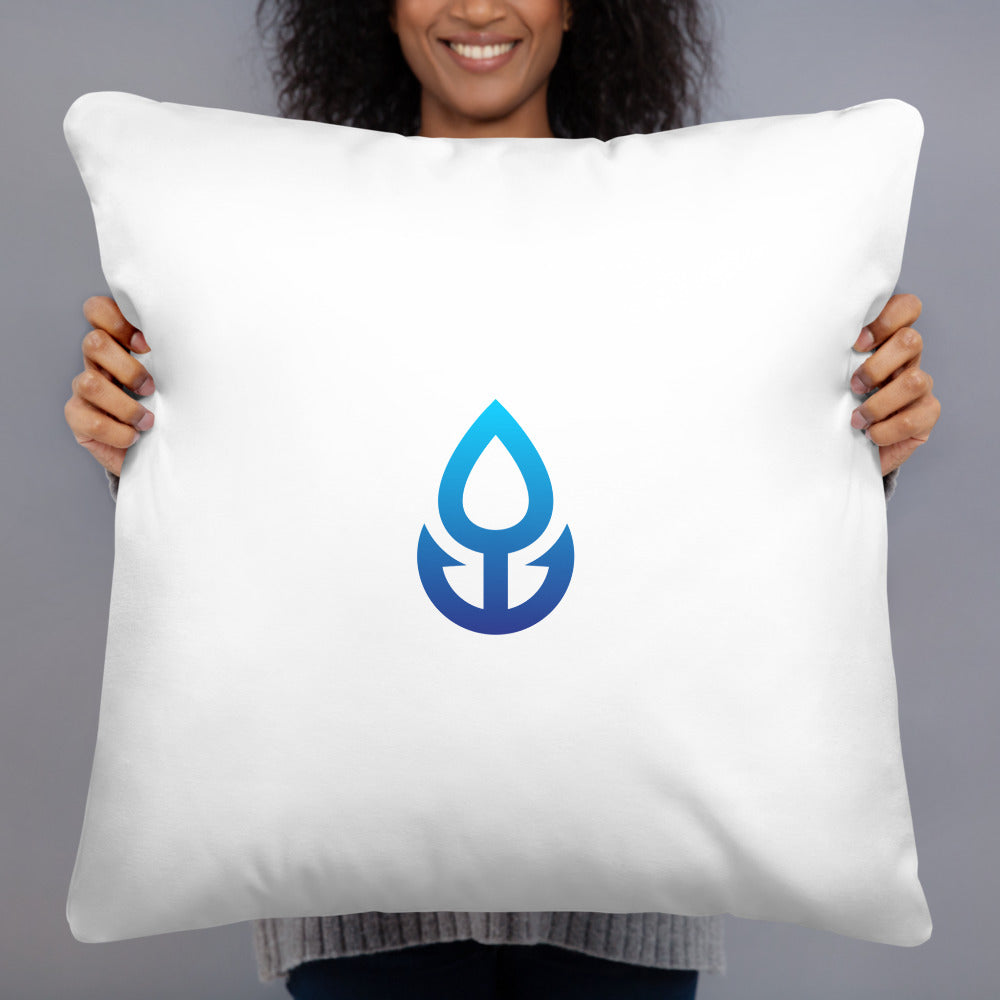 Blue Icon Basic Pillow