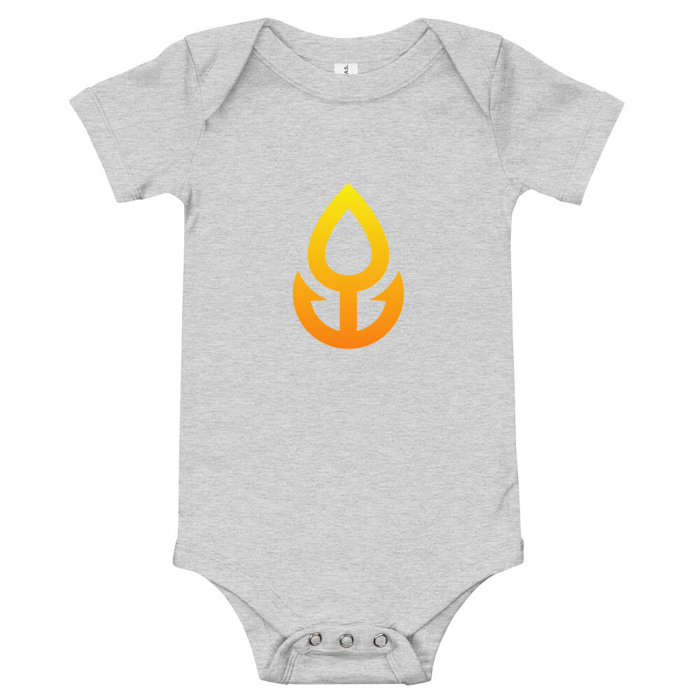 Orange Icon Baby One Piece