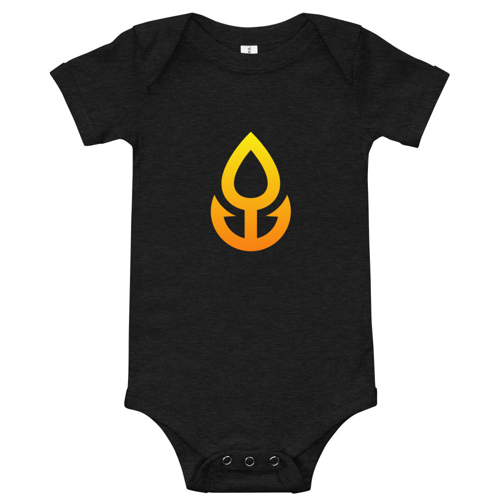 Orange Icon Baby One Piece