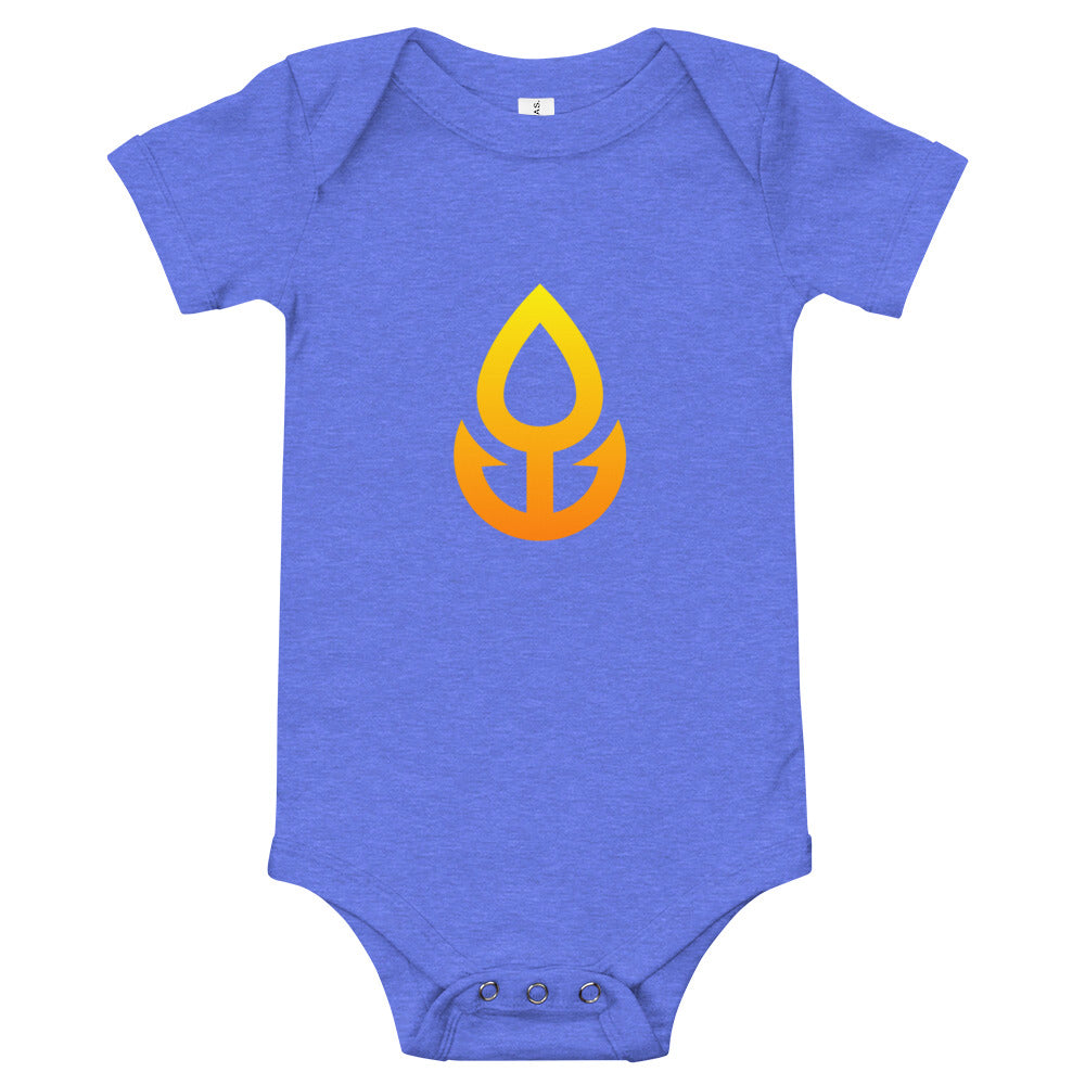 Orange Icon Baby One Piece