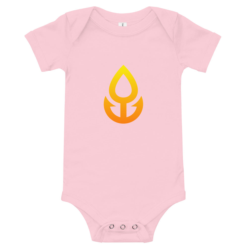 Orange Icon Baby One Piece