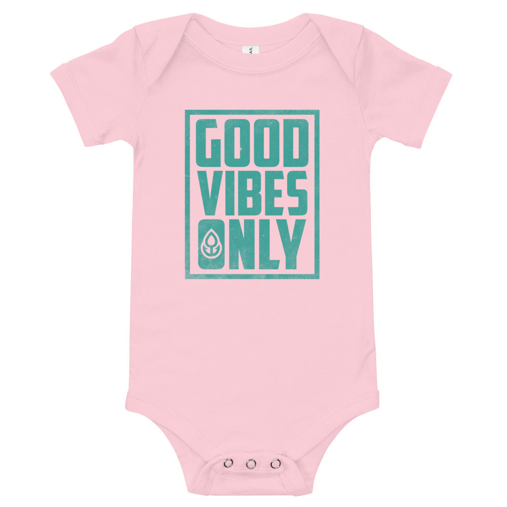 "Good Vibes Only" Baby One Piece