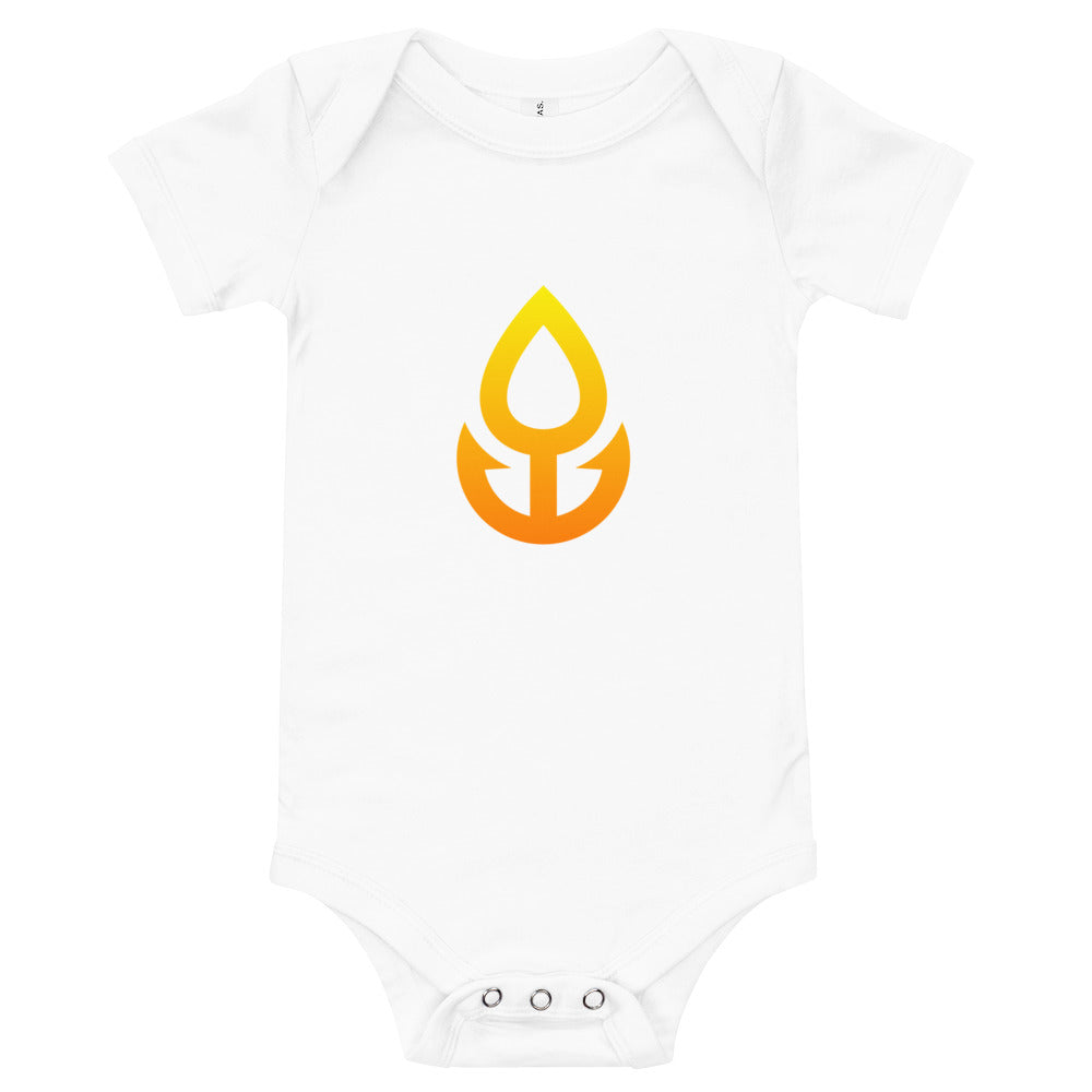 Orange Icon Baby One Piece