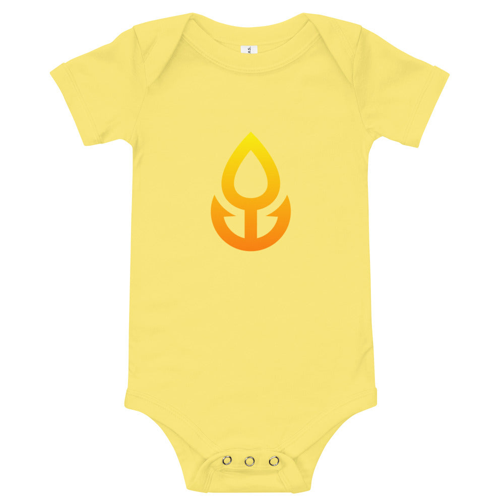 Orange Icon Baby One Piece