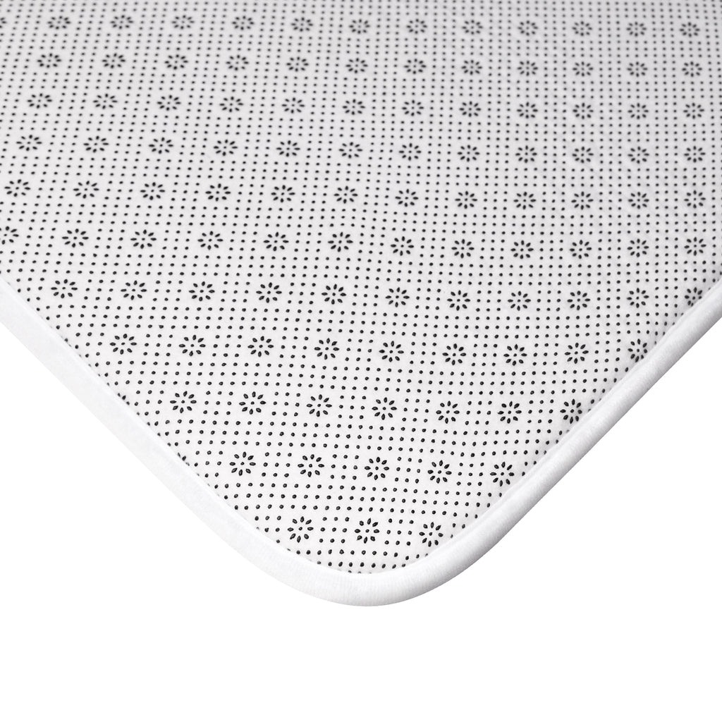Blue Icon Bath Mat
