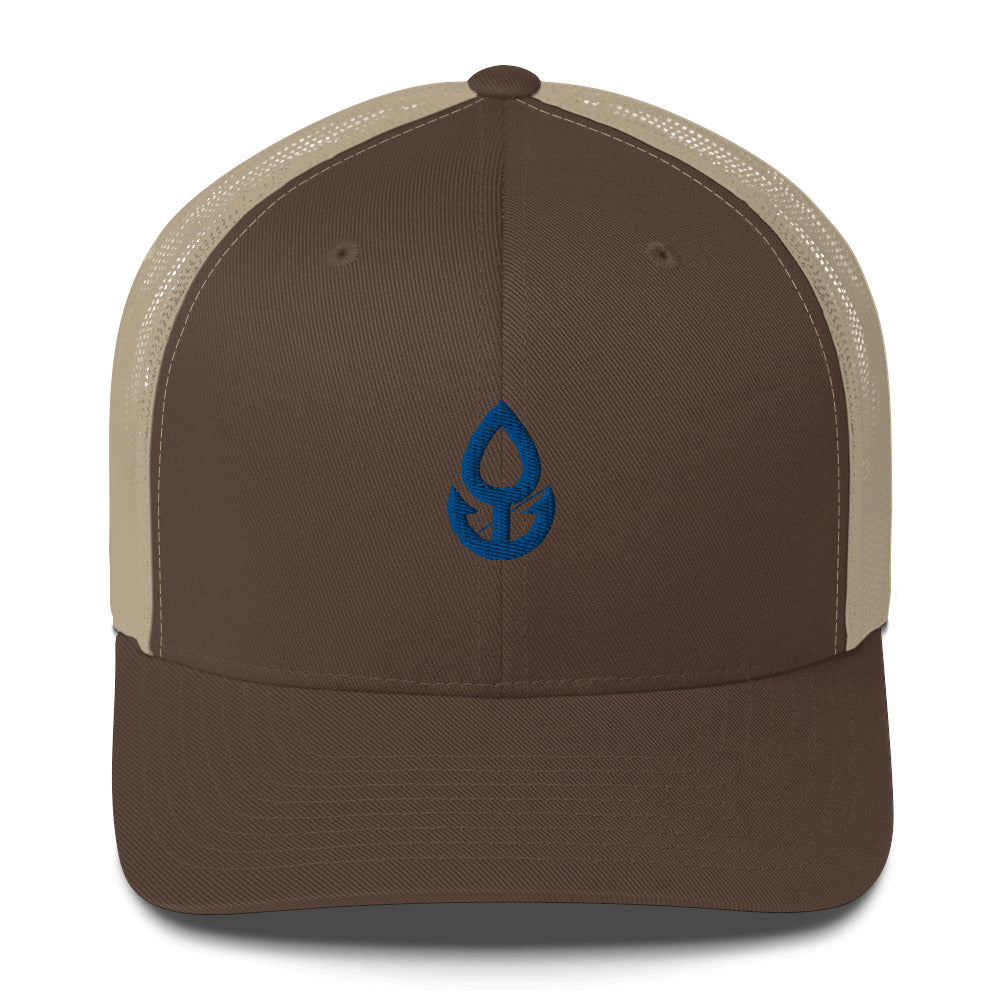 Blue Icon Trucker Cap