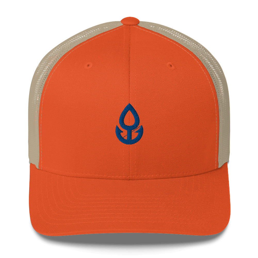 Blue Icon Trucker Cap