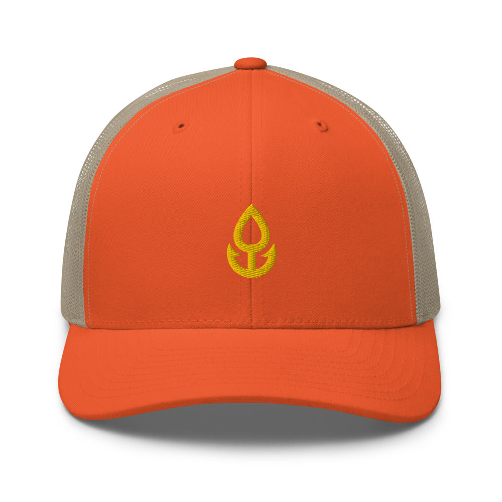 Orange Icon Trucker Cap