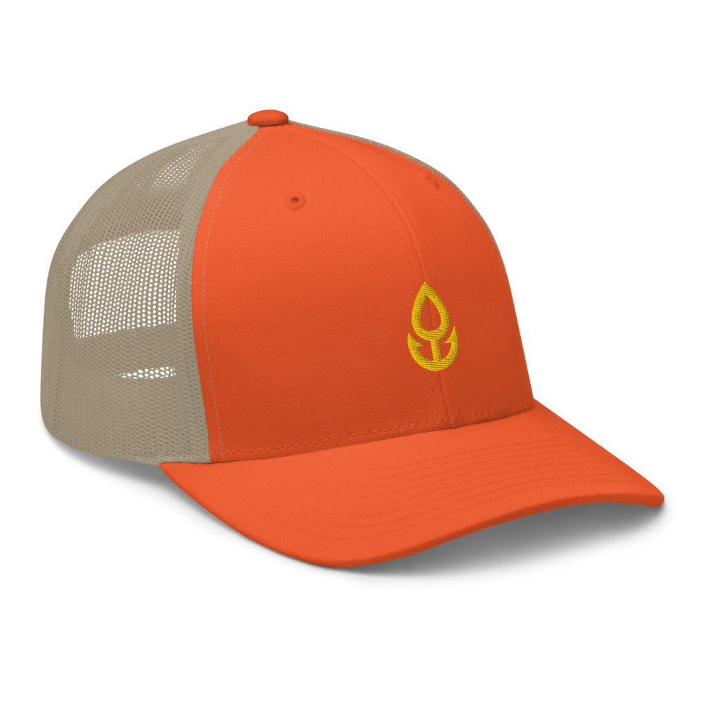 Orange Icon Trucker Cap