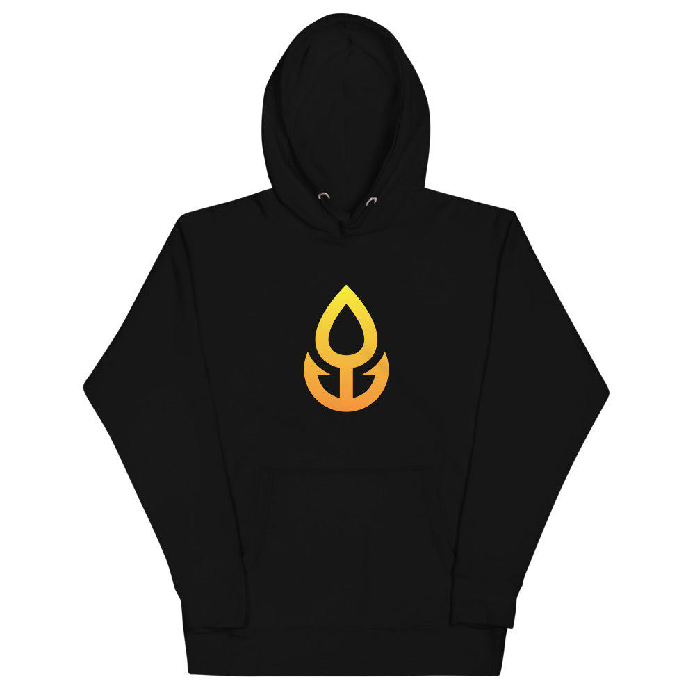 Orange Icon Hoodie (Large Logo)