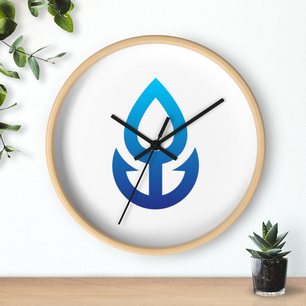Blue Icon Wall clock