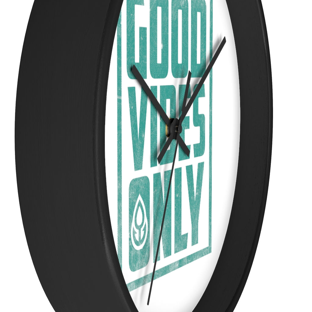 "Good Vibes Only" Wall Clock