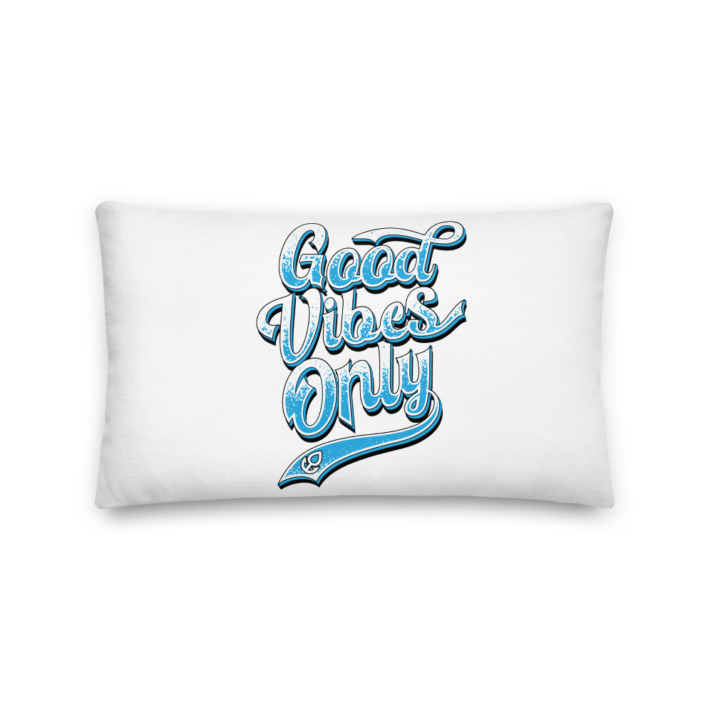 "Good Vibes Only" Premium Pillow