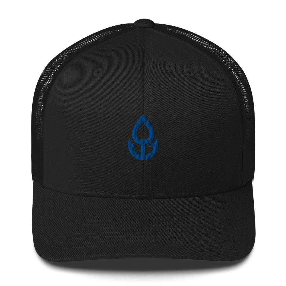 Blue Icon Trucker Cap