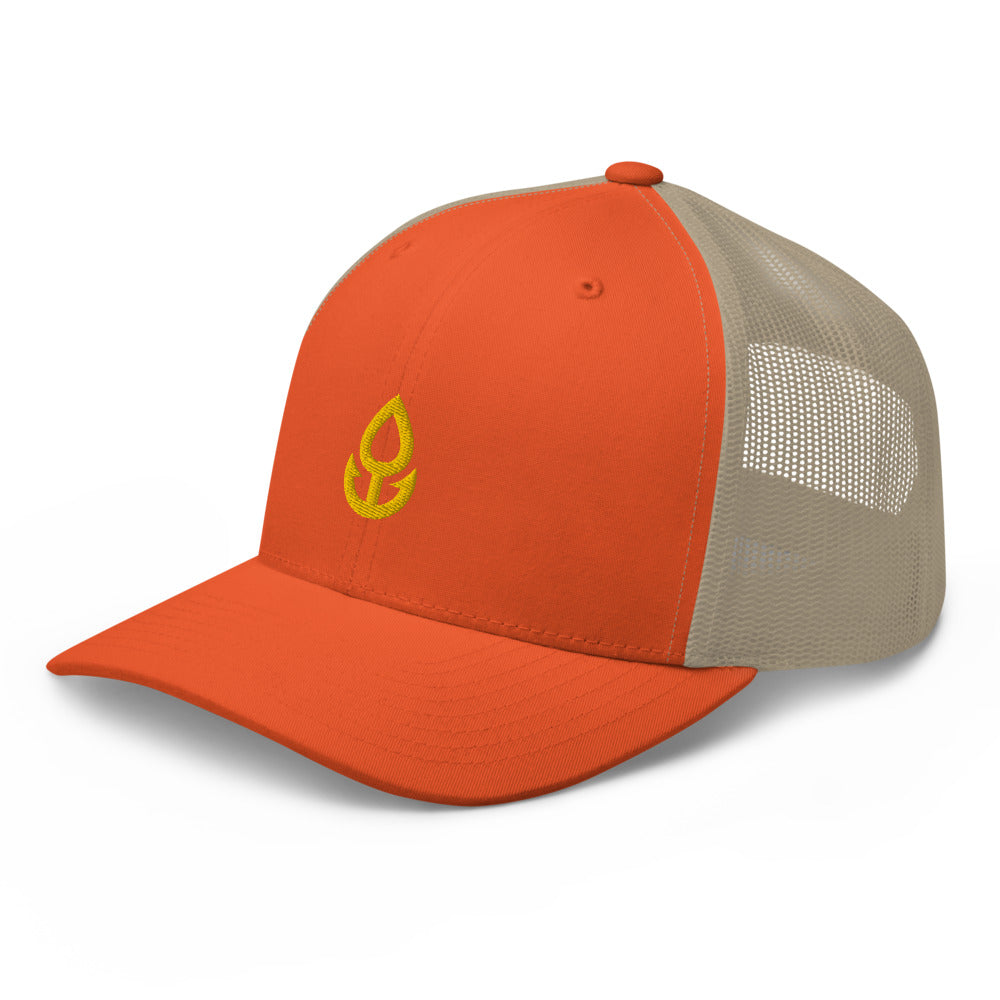 Orange Icon Trucker Cap