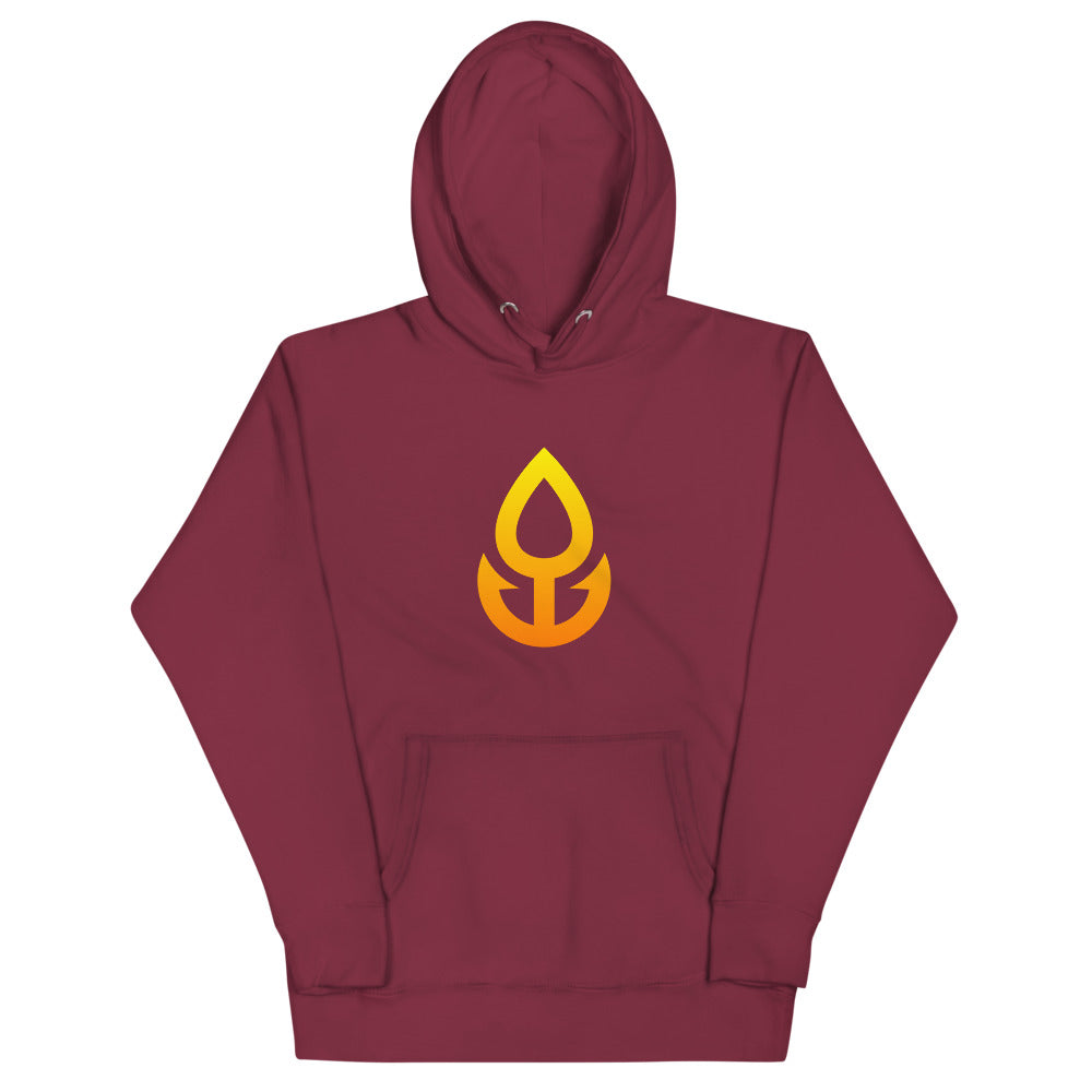 Orange Icon Hoodie (Large Logo)