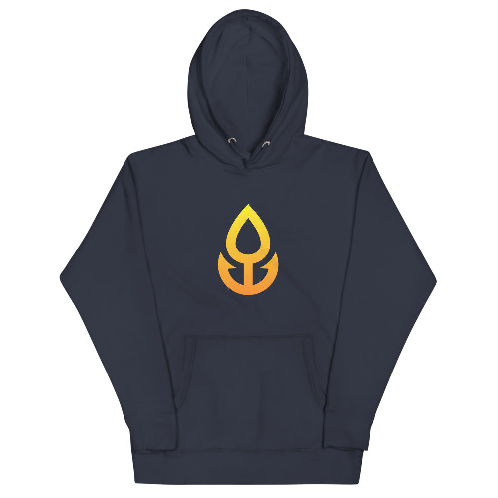 Orange Icon Hoodie (Large Logo)